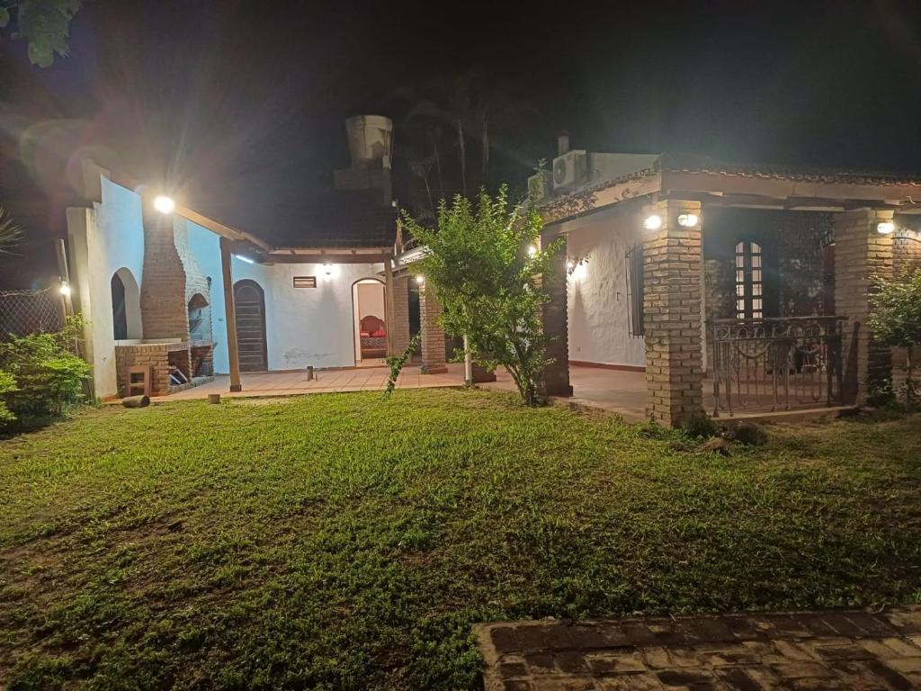 Bygningen som feriehuset ligger i