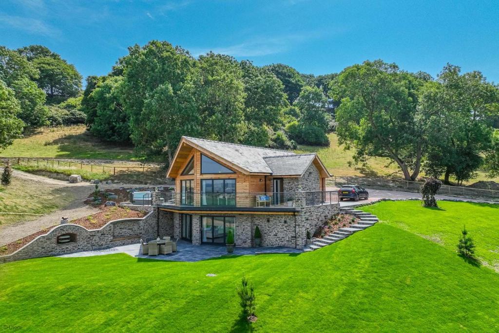 Zahrada ubytování Llety-Cariad