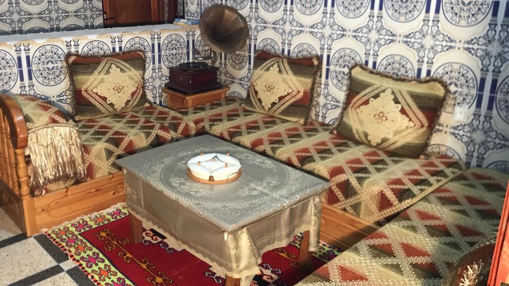 Et opholdsområde på Maison Ait alla2 tantan