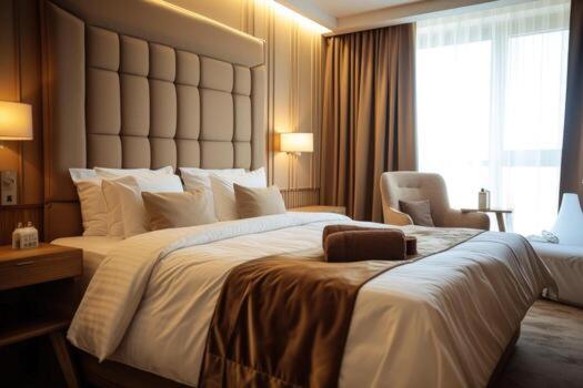 Ένα ή περισσότερα κρεβάτια σε δωμάτιο στο Penthouse Bandarawela