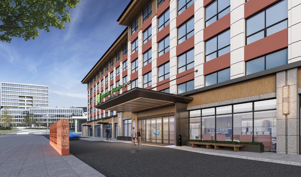 a rendering of the outside of a building at Holiday Inn Express Changbaishan Beauty Pine by IHG in Yanji
