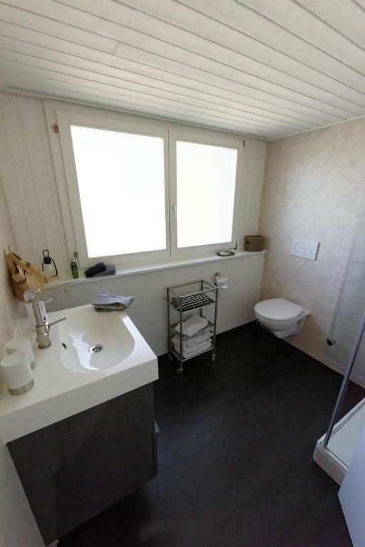 Koupelna v ubytování BnB Alpenblick