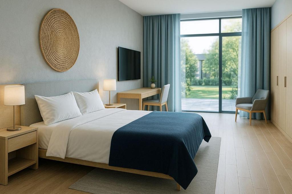 Una cama o camas en una habitación de Samana Suite