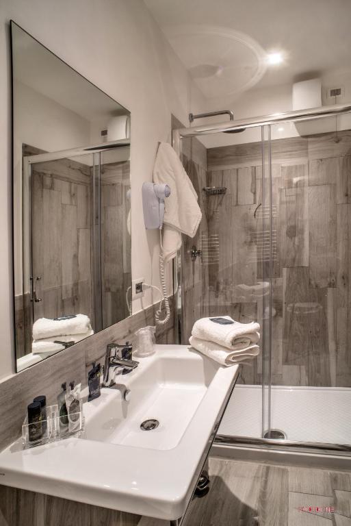 Koupelna v ubytování Hotel Villa Giulia