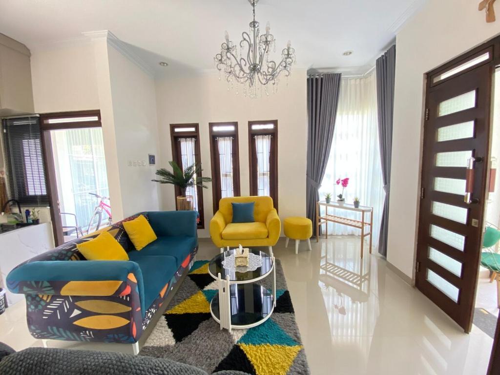 Et opholdsområde på Moses Homestay, Yogyakarta