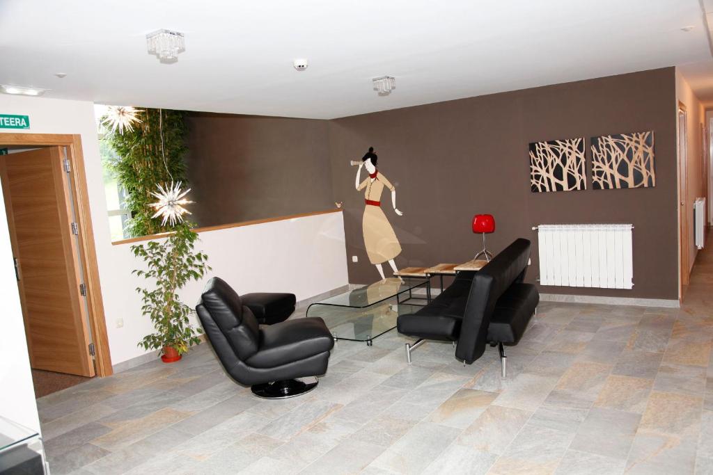 Posezení v ubytování Hotel Restaurante Zelaa