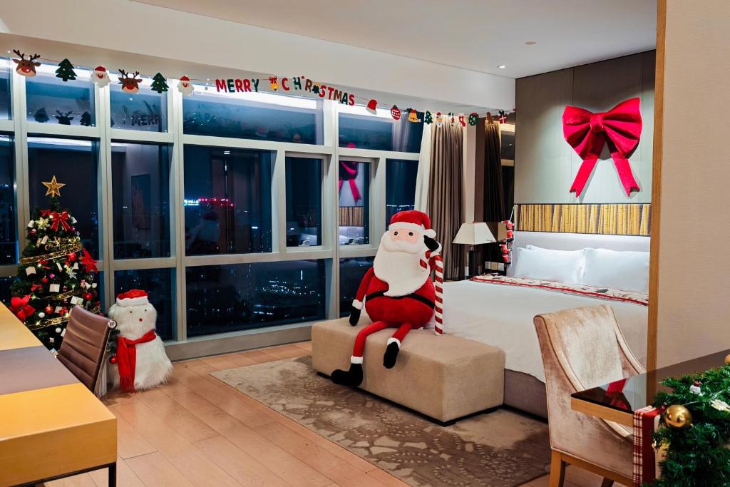 Χώρος καθιστικού στο Grand ParcVue Hotel Residence Chengdu