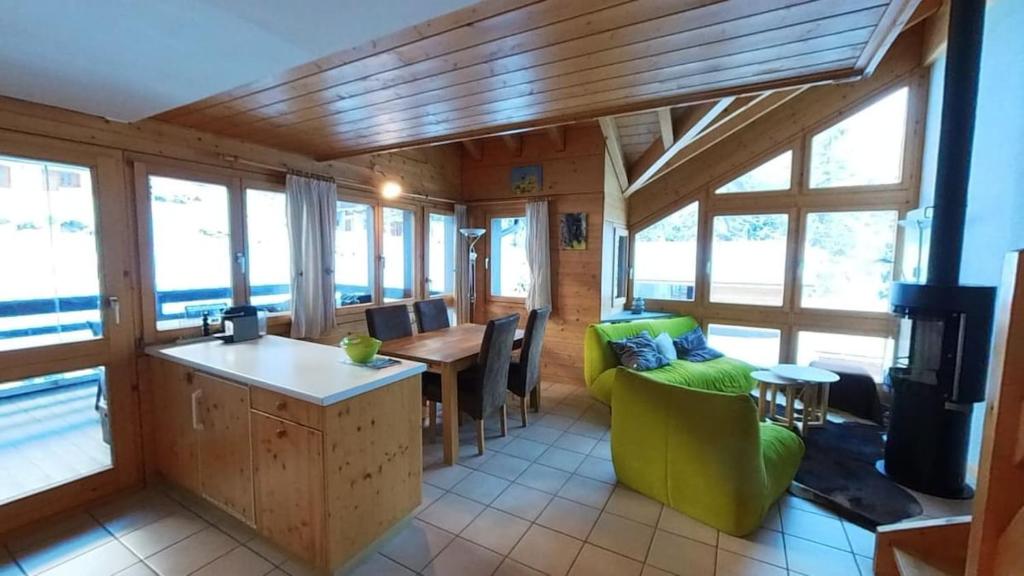 O zonă de relaxare la Doberts 6, un duplex au pied des montagnes!