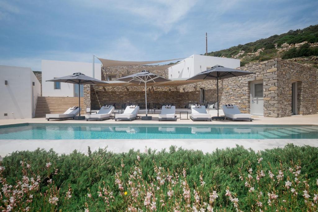 Swimmingpoolen hos eller tæt på Aegean Hestia Luxury Villa of Paros