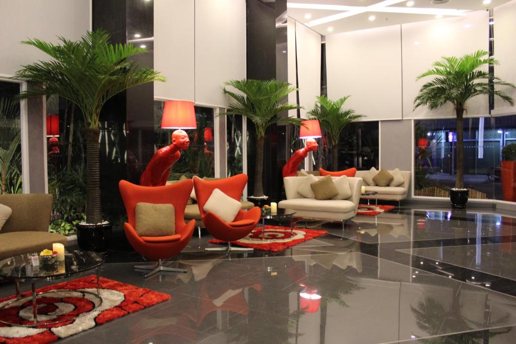 Posezení v ubytování Nova Express Pattaya Hotel