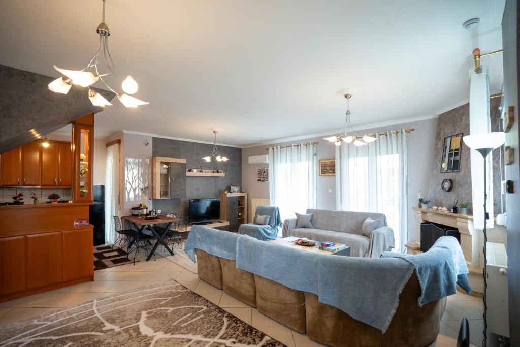 Posezení v ubytování DREAM Home Ioannina