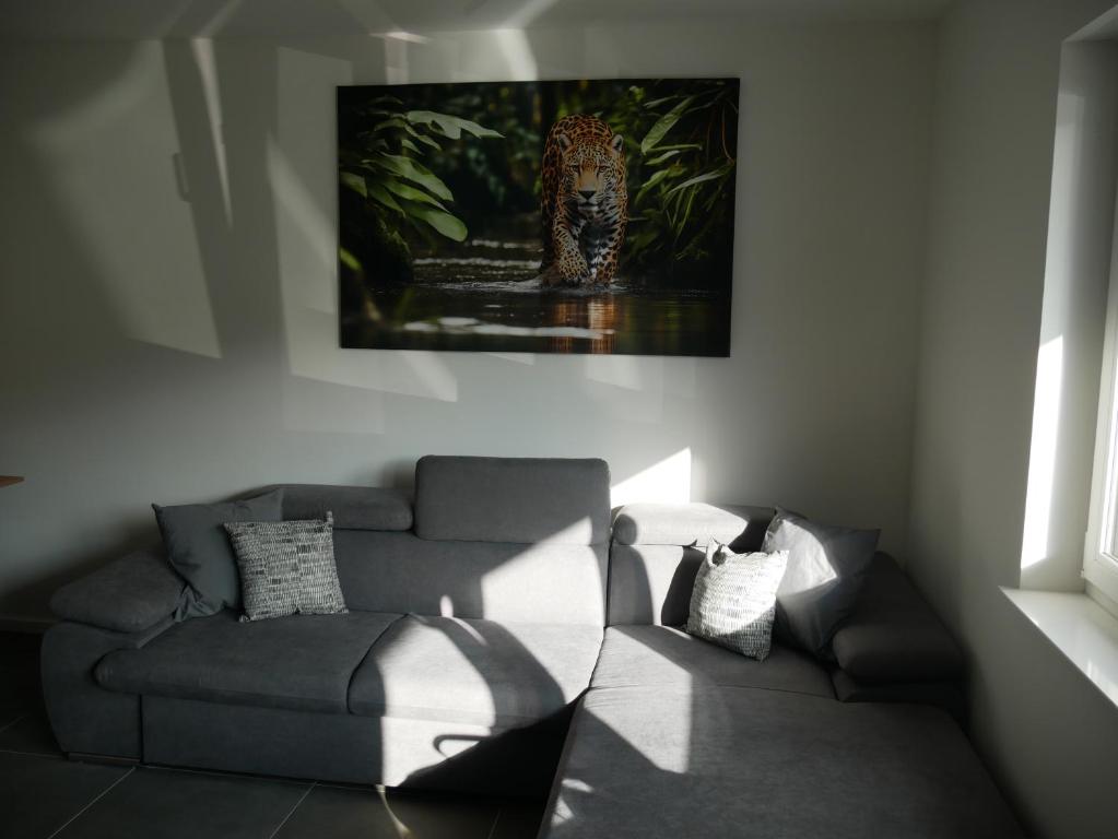 Χώρος καθιστικού στο Herrnsheim Appartements