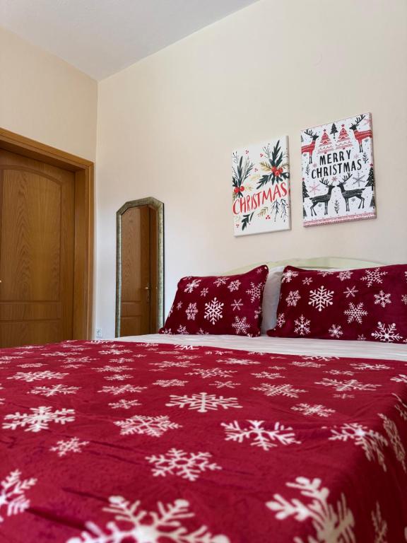 Ένα ή περισσότερα κρεβάτια σε δωμάτιο στο Lykno Pozar