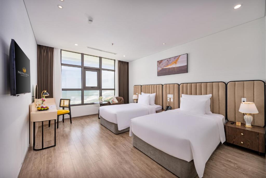Phòng Deluxe 2 Giường Đơn Nhìn Ra Biển