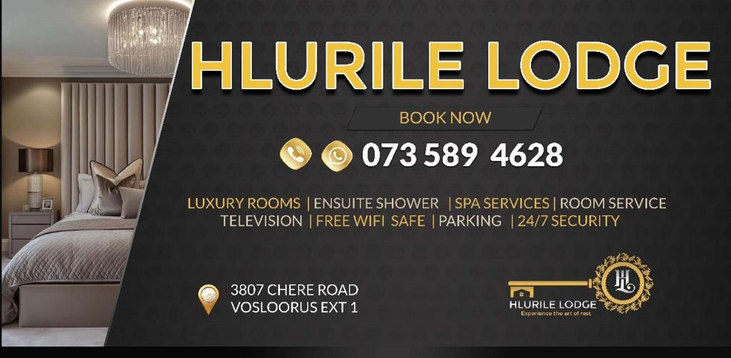 Et logo, certifikat, skilt eller en pris der bliver vist frem på Hlurile Lodge