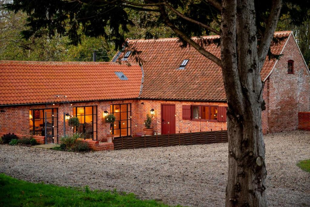 Bygningen som feriehuset ligger i