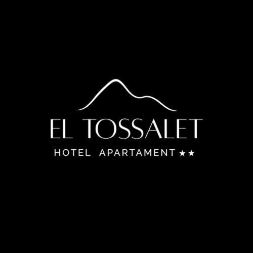 a logo for a hotel apartment with a mountain at El tossalet Hotel - Apartament in El Pont de Suert