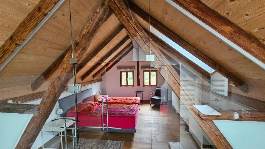 Χώρος καθιστικού στο Ferienhaus am Park