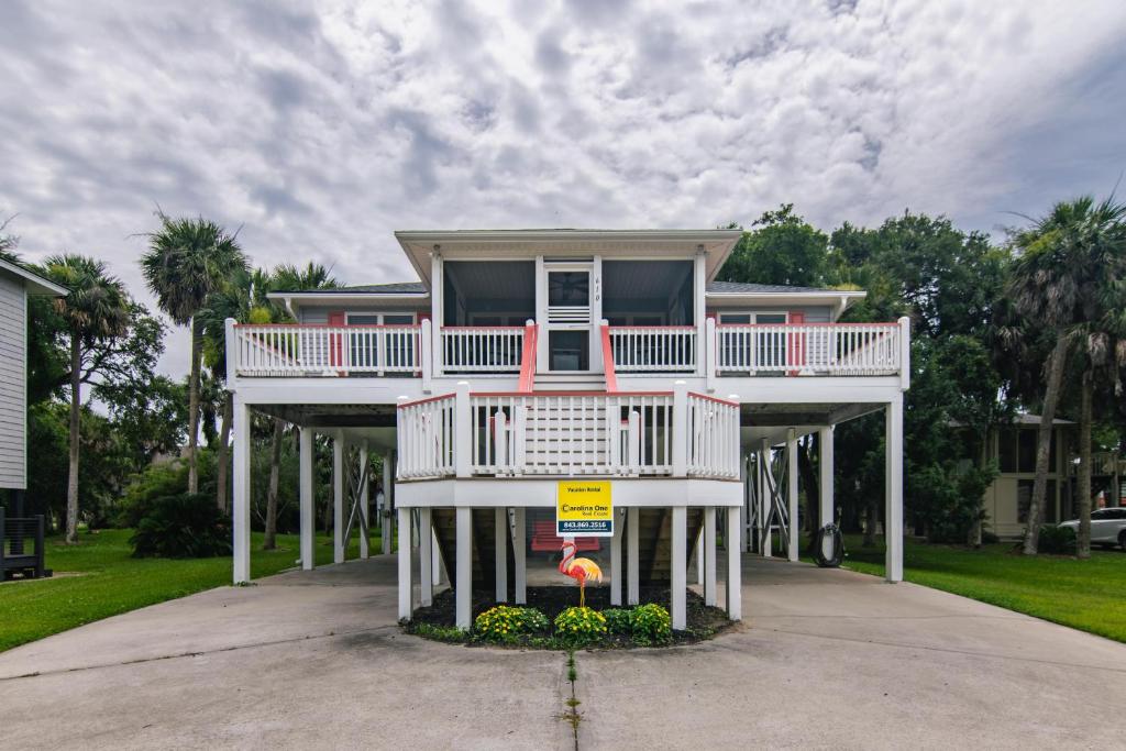 Bygningen som feriehuset ligger i