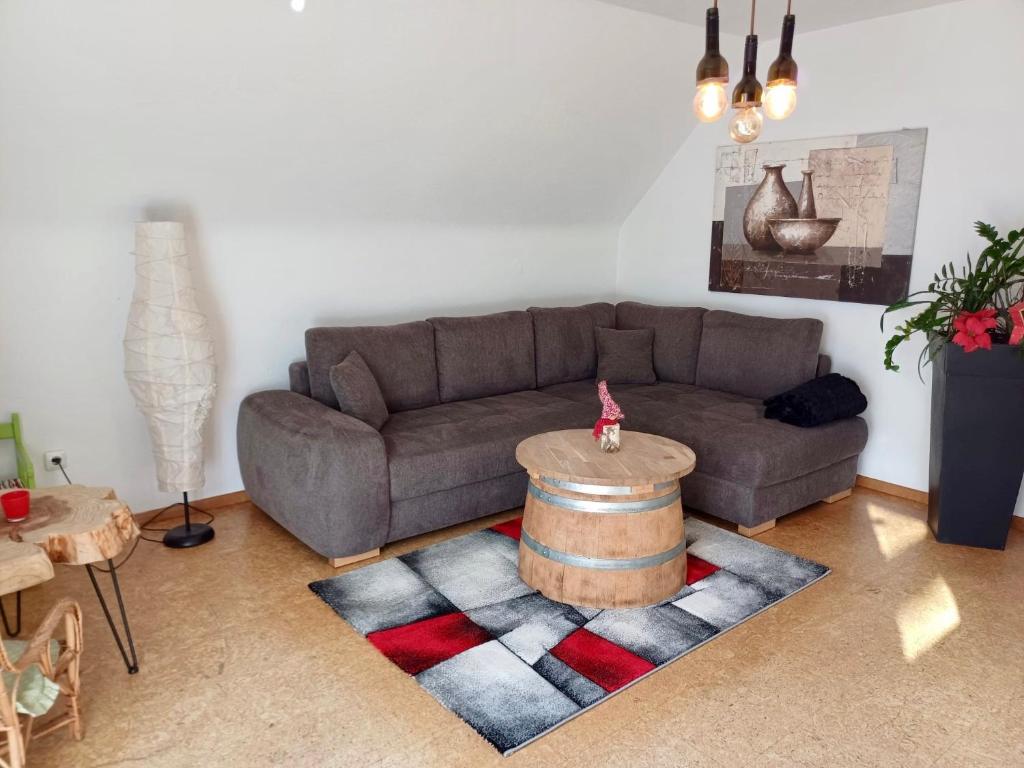 Posezení v ubytování Ferienapartment Huber