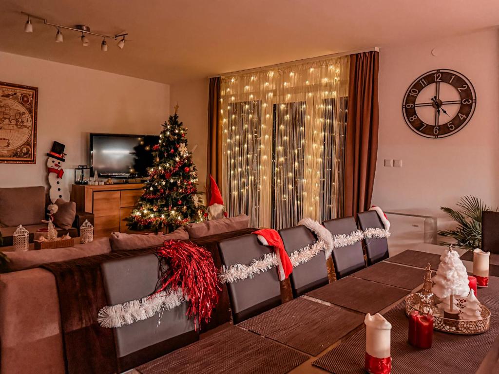 Χώρος καθιστικού στο Aranyeső Apartmanházak No.1