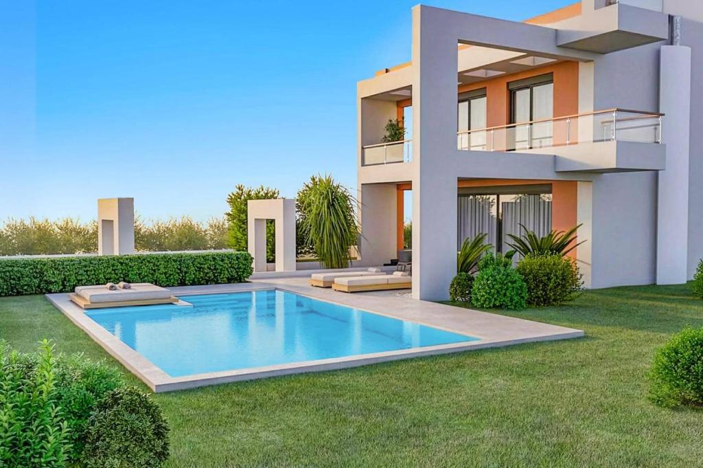 Πισίνα στο ή κοντά στο Villa Kallisti Ialyssos by Villa Plus