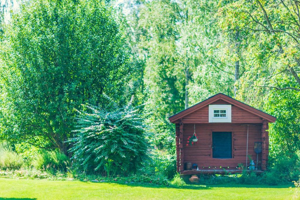 Zahrada ubytování Olsbacka cottage