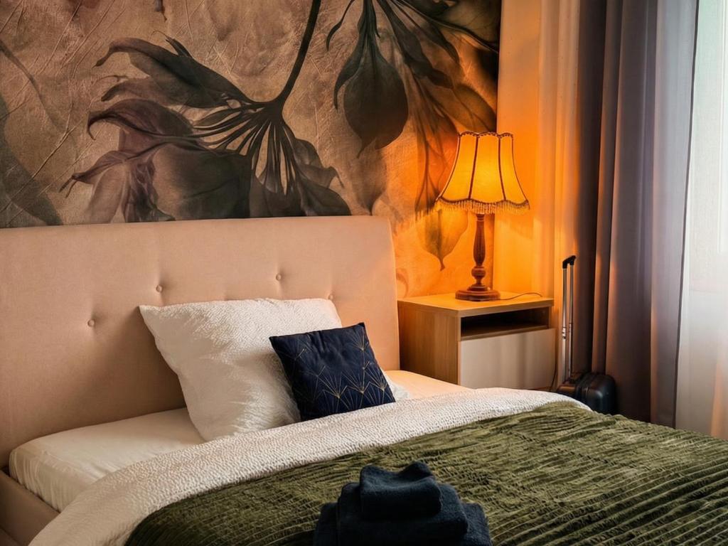 Postel nebo postele na pokoji v ubytování Miedziane ZALESIE - Noclegi Lubin