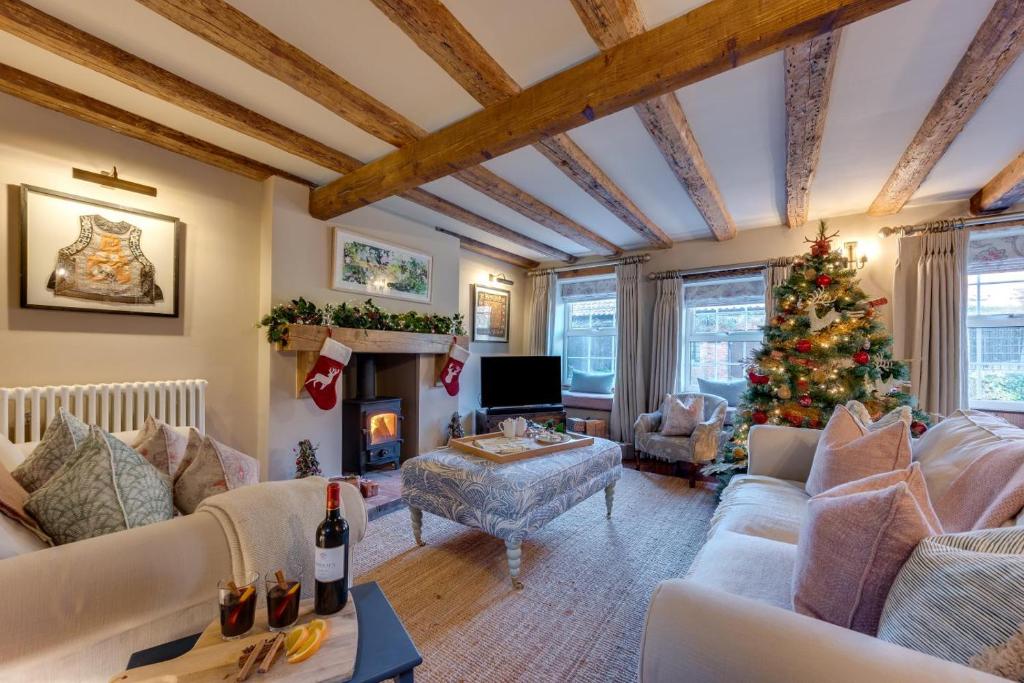 Χώρος καθιστικού στο Willow Cottage