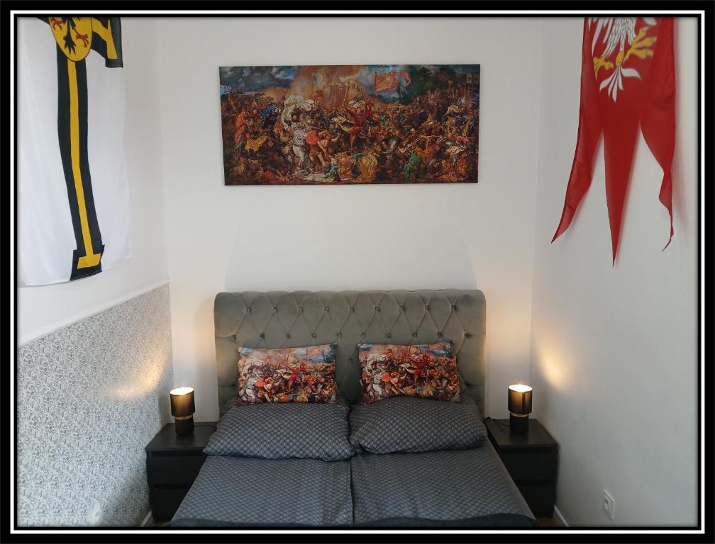 Χώρος καθιστικού στο Apartamenty Zakonne "Apartament Rycerza"