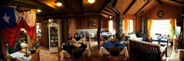Posezení v ubytování Hosteria Rayen