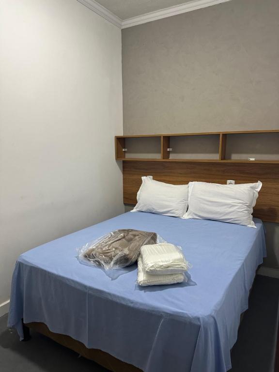 Ένα ή περισσότερα κρεβάτια σε δωμάτιο στο Hotel Pousada Vila da Natureza