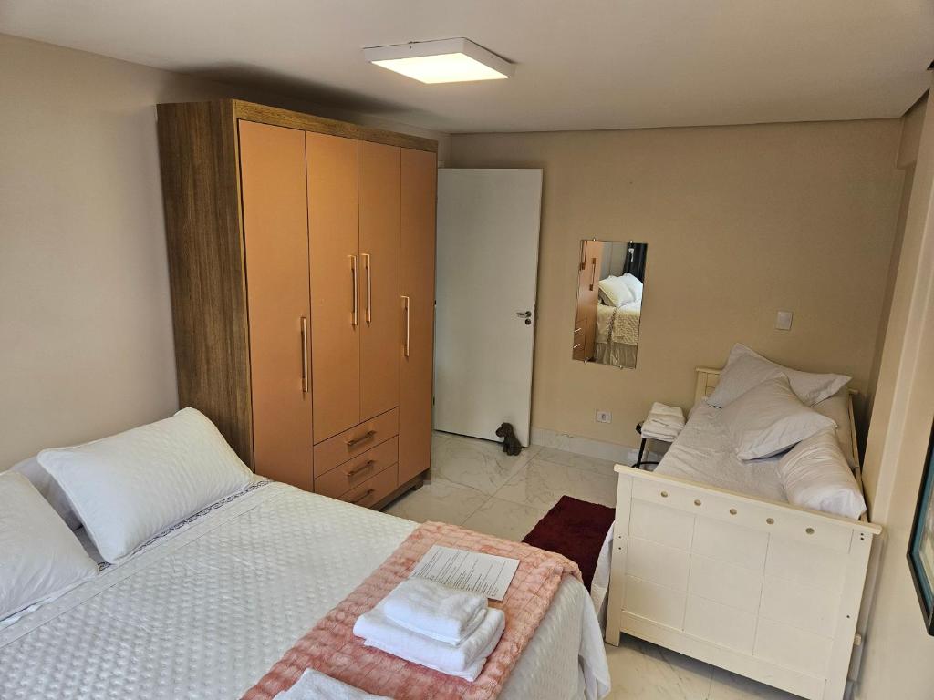 Postel nebo postele na pokoji v ubytování Apartamento central