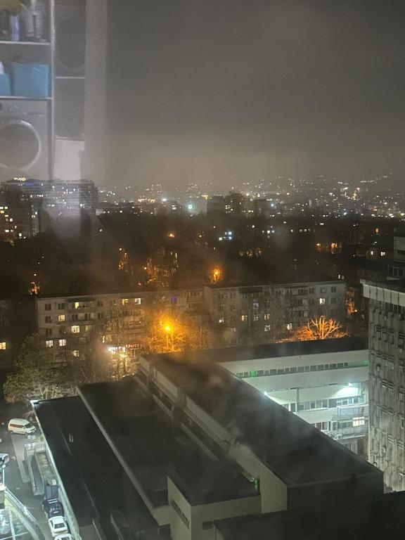 Udsigt til Chișinău eller udsigt til byen taget fra lejligheden