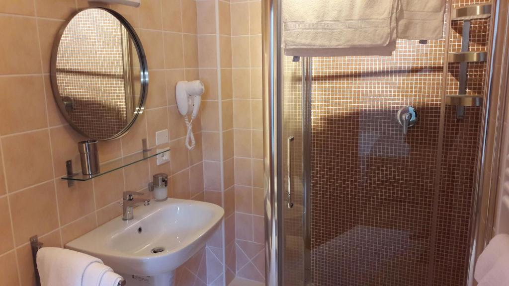 Koupelna v ubytování Camere Calocci