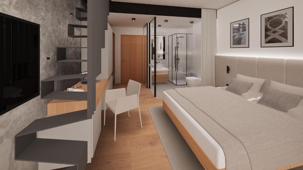 Ένα ή περισσότερα κρεβάτια σε δωμάτιο στο Hotel Sončno polje