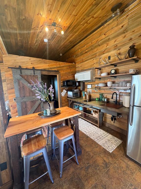 Kuchyň nebo kuchyňský kout v ubytování The Lion's Den