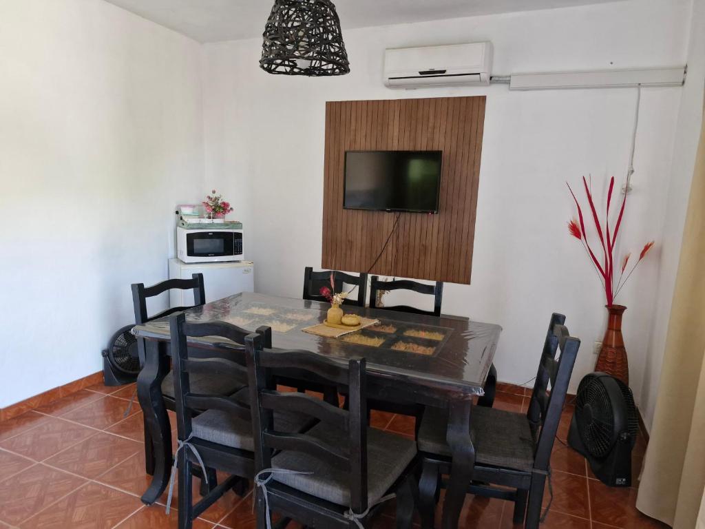 Η κουζίνα ή μικρή κουζίνα στο Alojamiento la Colonia