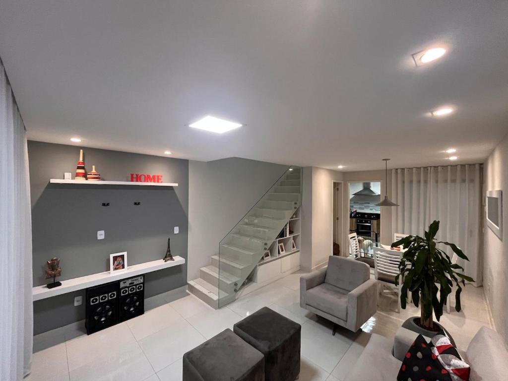 Χώρος καθιστικού στο Refúgio de luxo