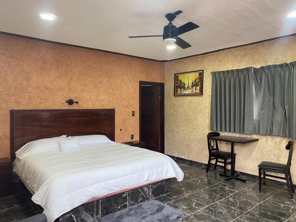 Giường trong phòng chung tại Terraza Peñasco