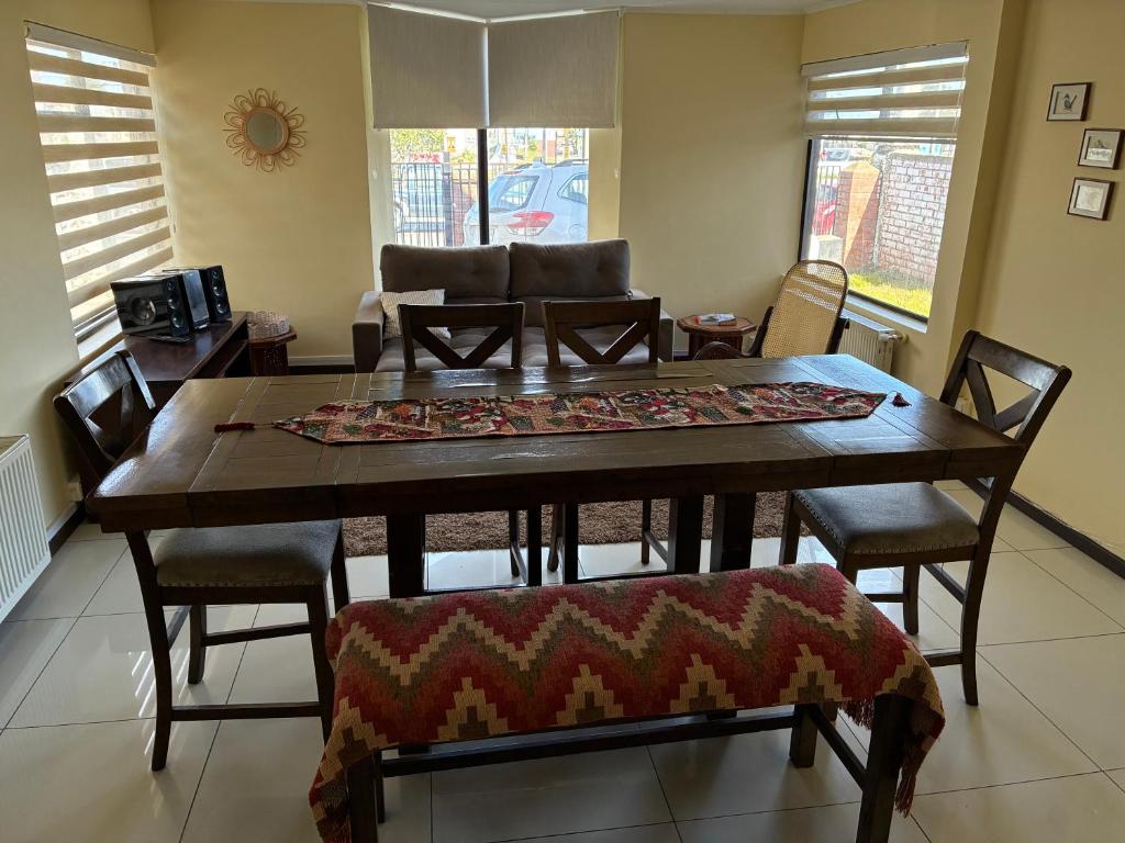 Χώρος καθιστικού στο Hostal Mundet