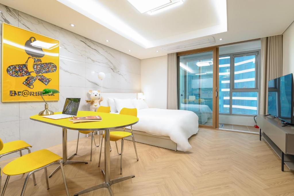 Brown Suites Busan Station - Deluxe-Zimmer Mit Vier Betten