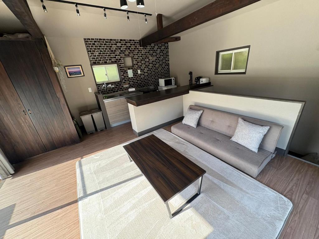 Η κουζίνα ή μικρή κουζίνα στο Green Room - グリーンルーム志摩