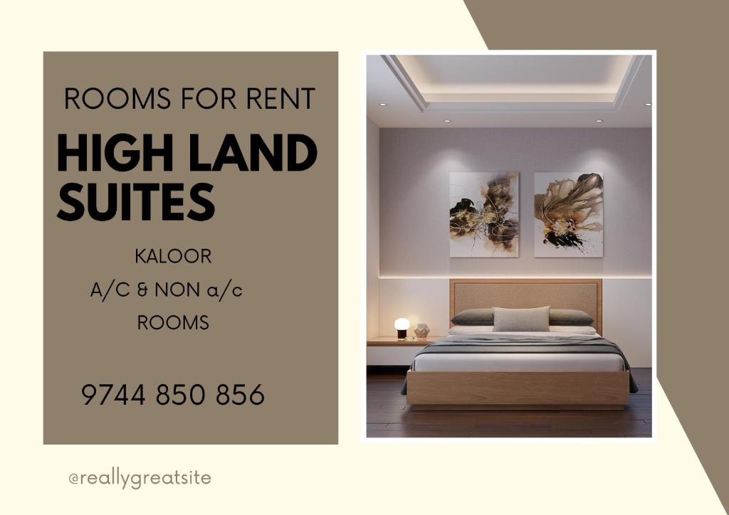 Ένα ή περισσότερα κρεβάτια σε δωμάτιο στο highland