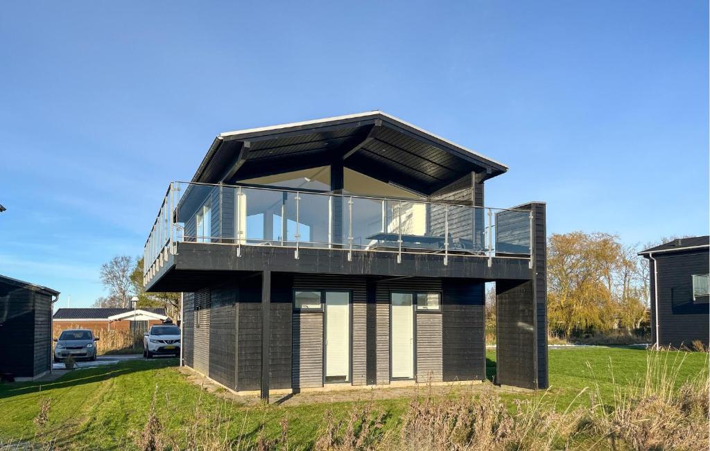 Bygningen som feriehuset ligger i