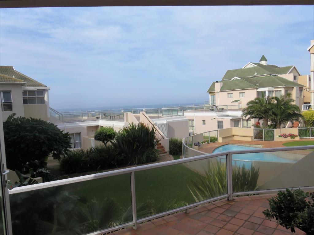 a view of the ocean from the balcony of a apartment at Summerseas 54 in Port Elizabeth