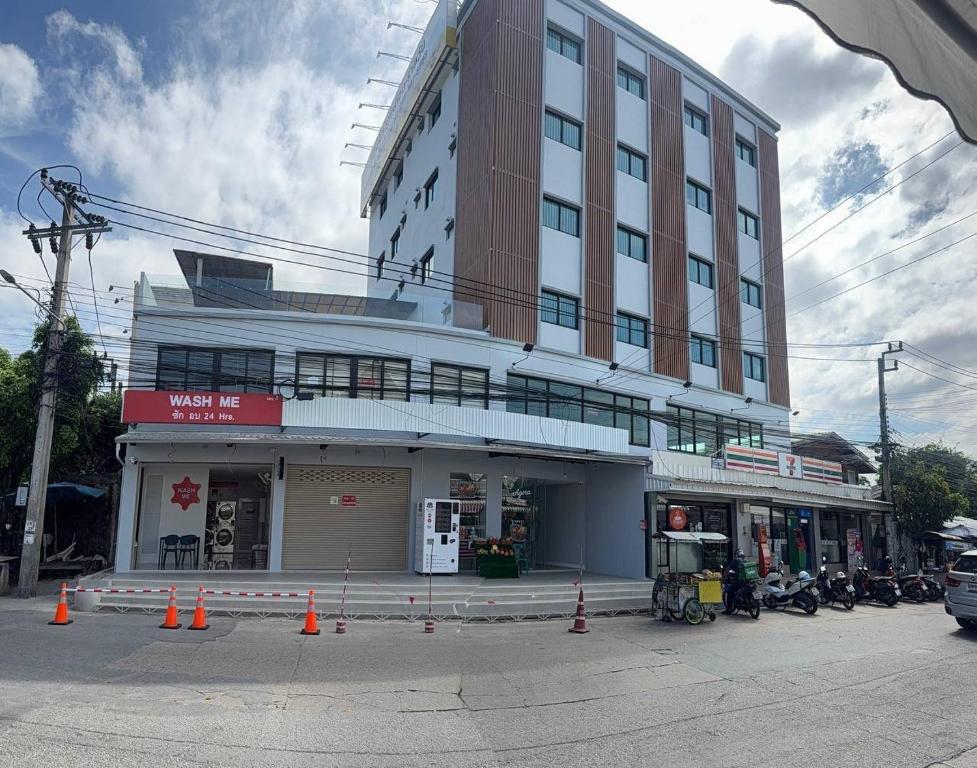 Bygningen som lejligheden ligger i