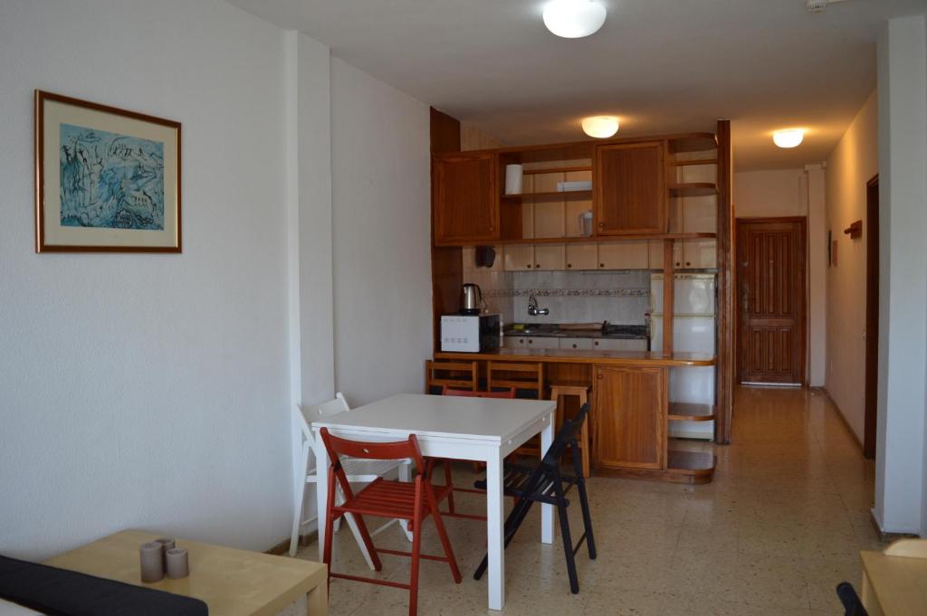 Kuchyň nebo kuchyňský kout v ubytování Apartamento Agaete Park