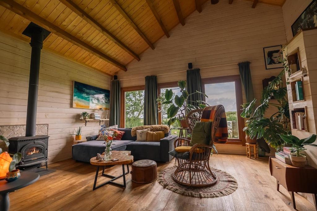 Et opholdsområde på De Cabin van Groenland