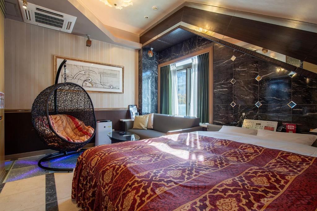 Кровать или кровати в номере Charme, Romantic Hideaway in Central Tokyo